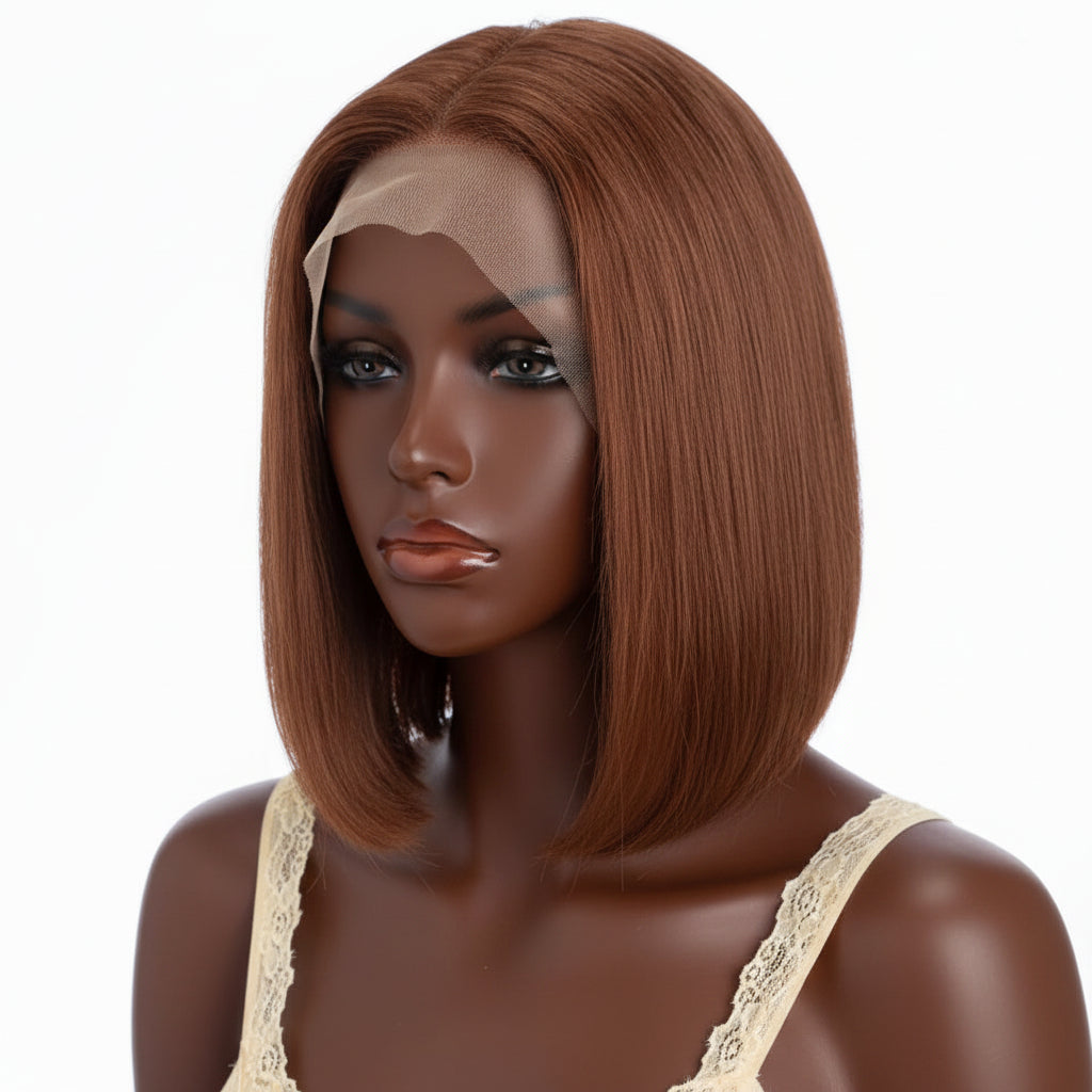 Perruque Lace Front Brun – Cheveux Naturels