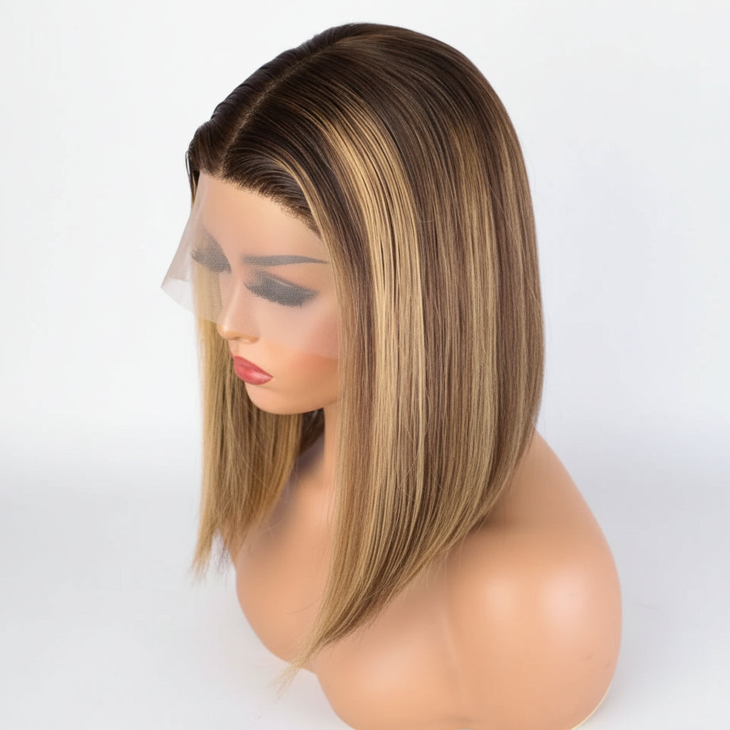 Perruque Lace Front Brun – Cheveux Naturels